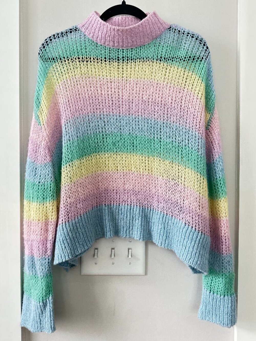 Rainbow Knit Sweater by Lazy Oaf